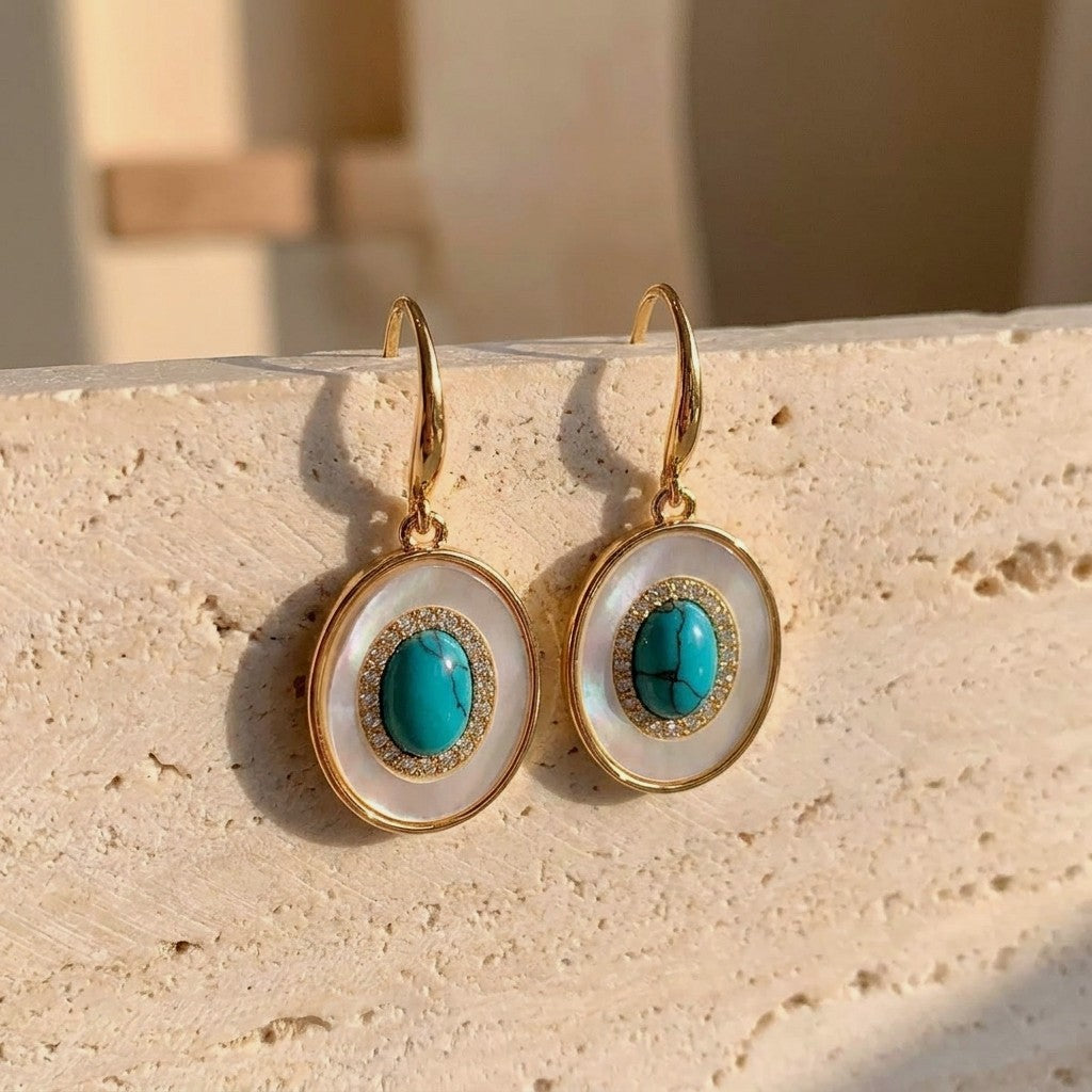 Turquoise Halo Drops